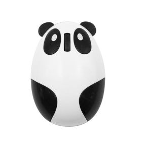 Wireless Rechargeable Mouse Optical Ergonomic Computer Mice Cute Panda Shape Pink USB Mice For Girl Kid Laptop PC Macbook (Ships From: China, Color: White)