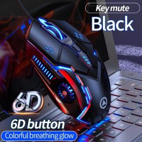 3200DPI G5 Mechanical E-Sports Wired Mouse For Computer Mouse Gamer Rechargeable Backlight Silent Office USB Mouse For Laptop (Color: 02)