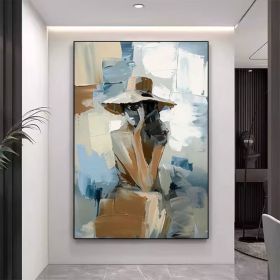 Ladies on holiday oil on canvas Set of 2 female Wabi sabi Wall Art Woman Painting Set of 2 Woman Modern wall art Woman Painting Unique gift (Style: 01, size: 140x210cm)