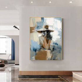 Ladies on holiday oil on canvas Set of 2 female Wabi sabi Wall Art Woman Painting Set of 2 Woman Modern wall art Woman Painting Unique gift (Style: 01, size: 80x120cm)