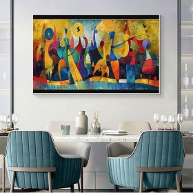 Abstract Colored Figures Oil Painting on Canvas Large Wall Art Original Famous Painting Modern Wall Art Living Room Home Decor Picasso Art (Style: 01, size: 140x210cm)