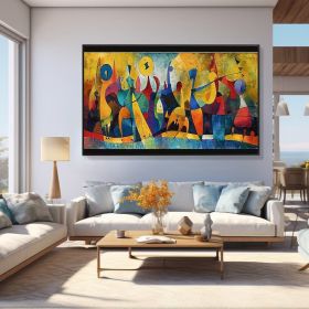 Abstract Colored Figures Oil Painting on Canvas Large Wall Art Original Famous Painting Modern Wall Art Living Room Home Decor Picasso Art (Style: 01, size: 60x90cm)