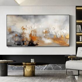 Original Acrylic Orange Texture Abstract Painting Orange Canvas Wall Art Orange Abstract Artwork On Canvas Colorful 3D Textured Oil Painting (Style: 01, size: 70x140cm)