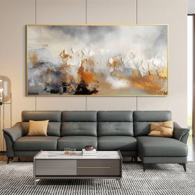 Original Acrylic Orange Texture Abstract Painting Orange Canvas Wall Art Orange Abstract Artwork On Canvas Colorful 3D Textured Oil Painting (Style: 01, size: 80x160cm)