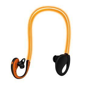 Wireless Sports Headsets Wireless V4.1 Neckband Earphones HD Stereo Sweat-proof Headphones Earbuds (Color: orange)