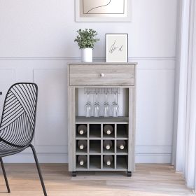 DEPOT E-SHOP Margh Bar Cart Drawer, Light Gray (Color: as Pic)